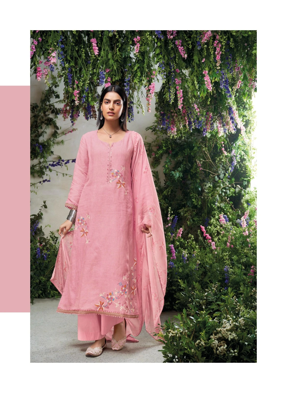 Ganga Shelah Premium Pure Linen Solid Color Wholesale Fancy Salwar Suit Catalog — Wholesale Salwar Suits, Ganga wholesale from Surat - Gallery Image 5